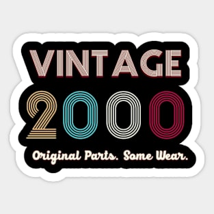 Vintage 2000 Original Parts. Some Ware Sticker